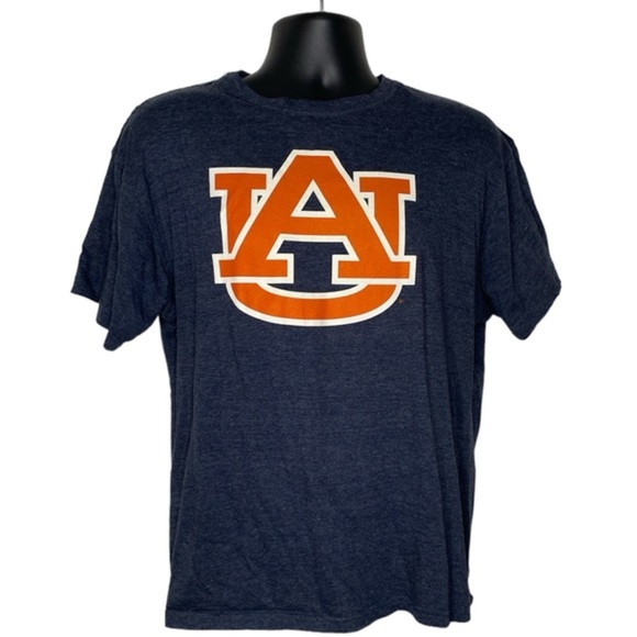 4th & 1 Auburn University Logo T-Shirt (Size:L, Color:Blue/Orange) - Picture 1 of 4